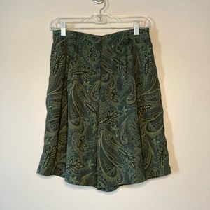 EP Pro Womens Golf Bermuda Shorts Green Paisley 6 Outdoors.